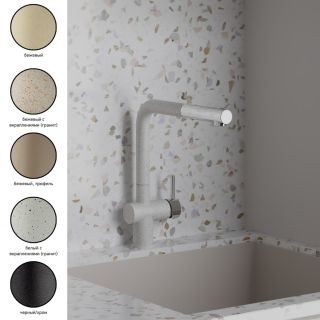 Смеситель для кухни Paini Cox HD72566CR1KM granite truffle